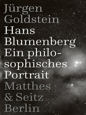 cover image of Hans Blumenberg